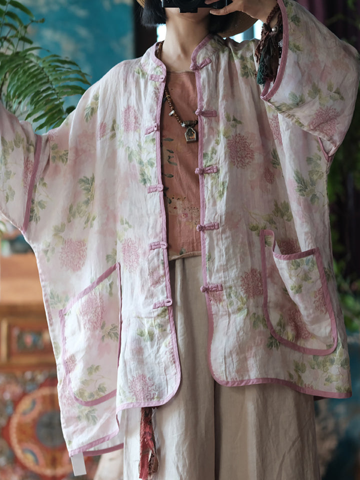 Vintage Floral Wind Ceket