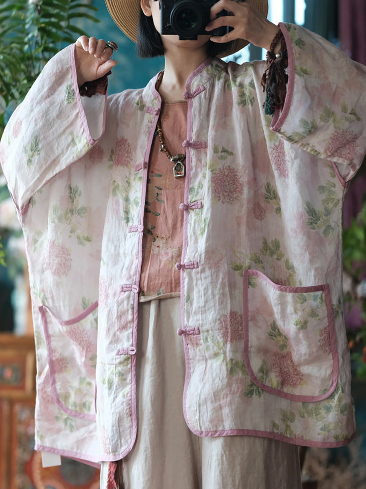 Vintage Floral Wind Ceket