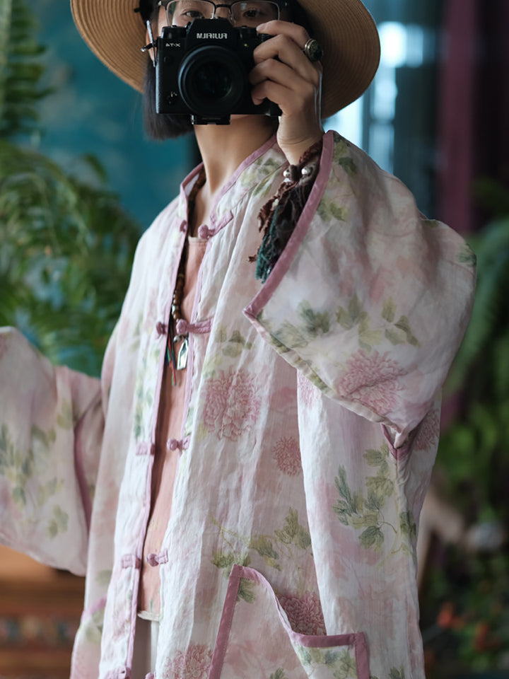 Vintage Floral Wind Ceket