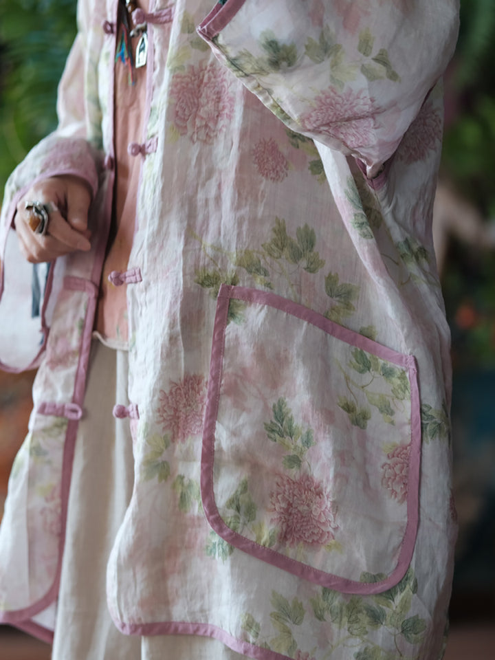 Vintage Floral Wind Ceket