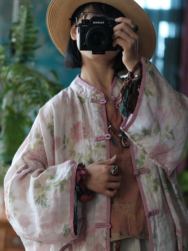 Vintage Floral Wind Ceket