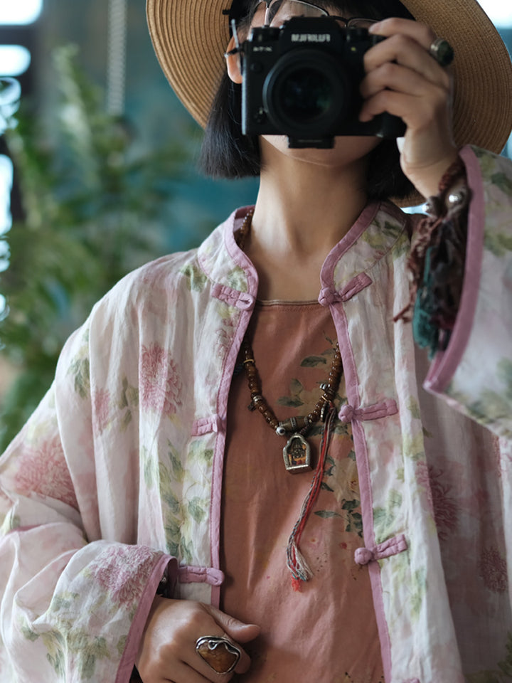 Vintage Floral Wind Ceket