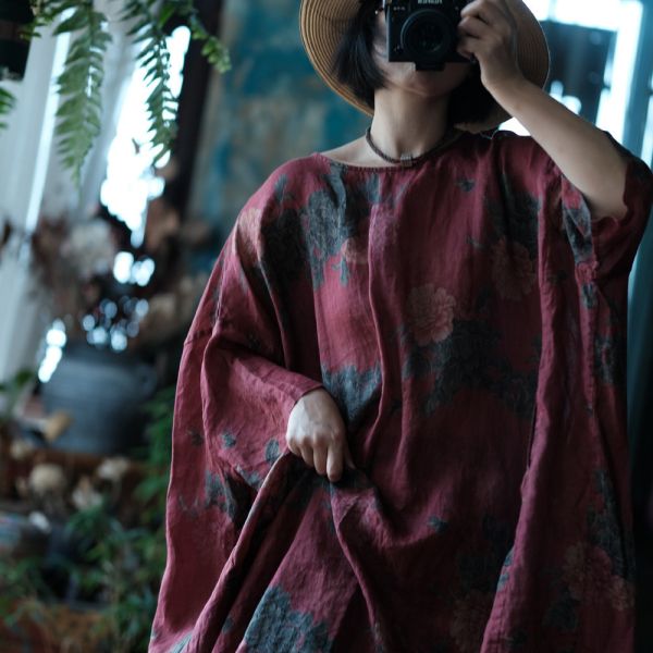 Boho Floral Rami Elbise