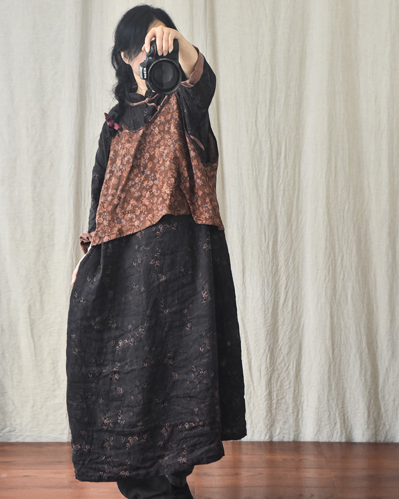 Vintage Bloom Askılı Crop Bluz