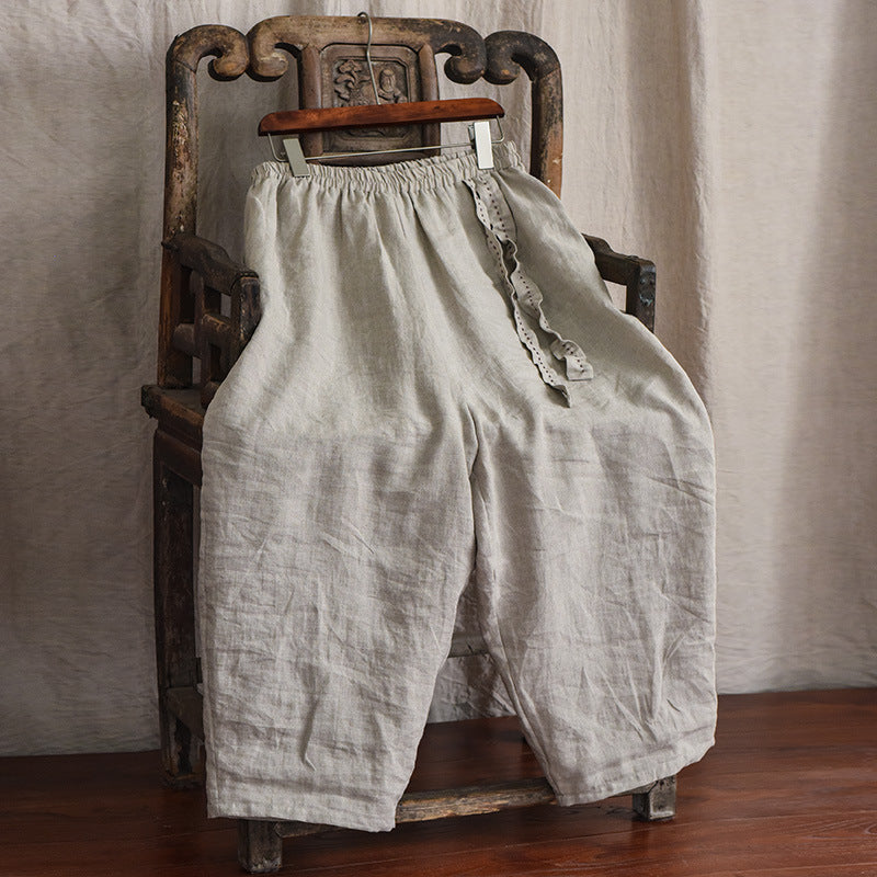 Bohemian Keten Salaş Pantolon