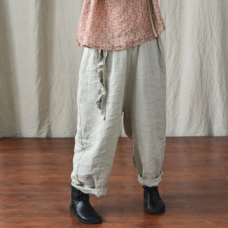 Bohemian Keten Salaş Pantolon