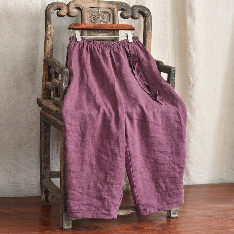 Bohemian Keten Salaş Pantolon