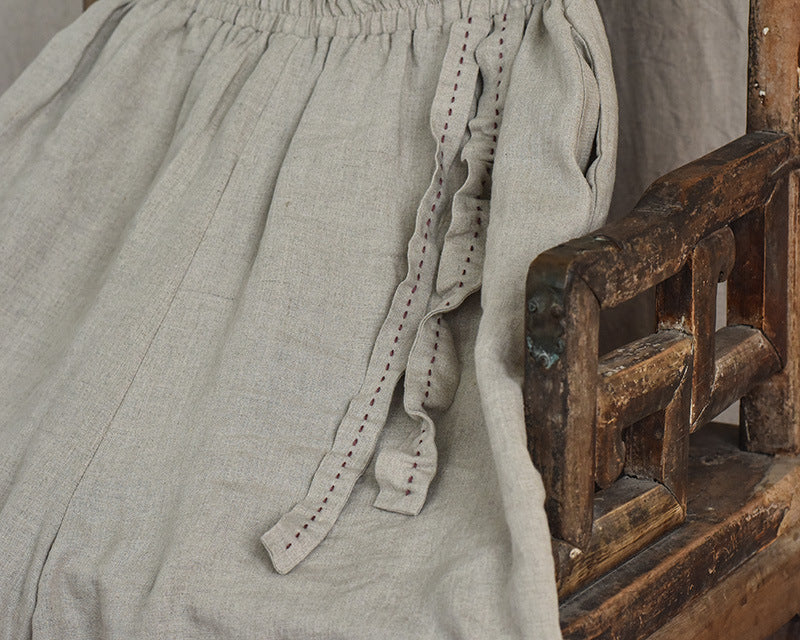 Bohemian Keten Salaş Pantolon