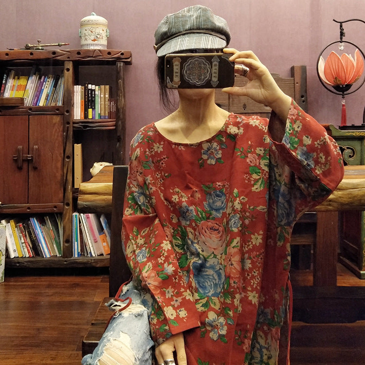 Vintage Blossom Tunik Elbise