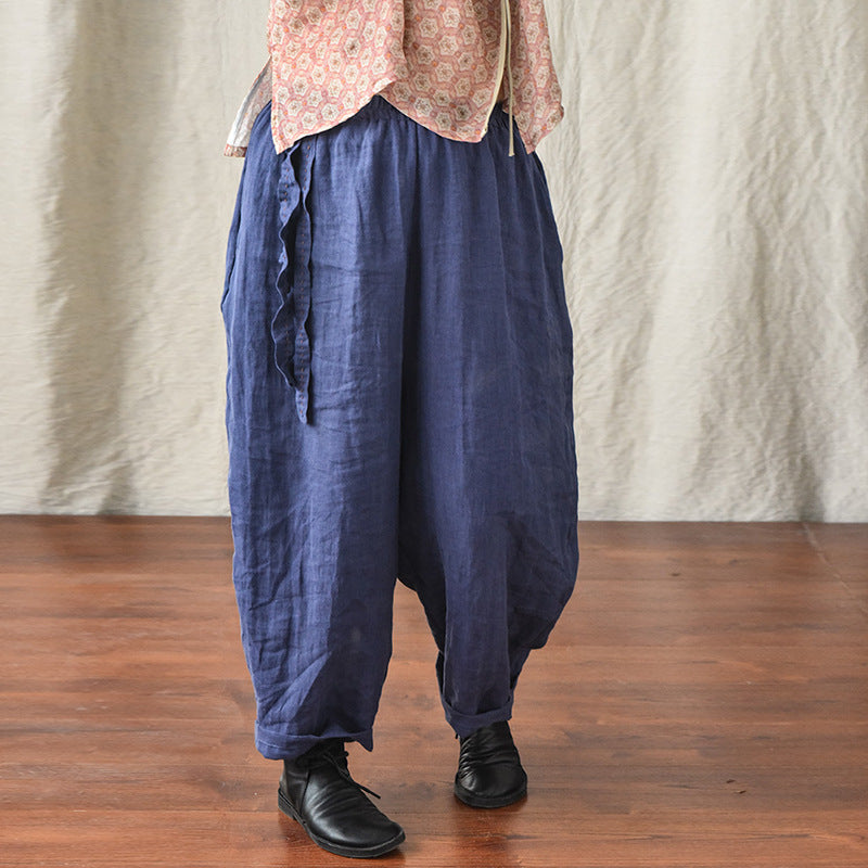 Bohemian Keten Salaş Pantolon