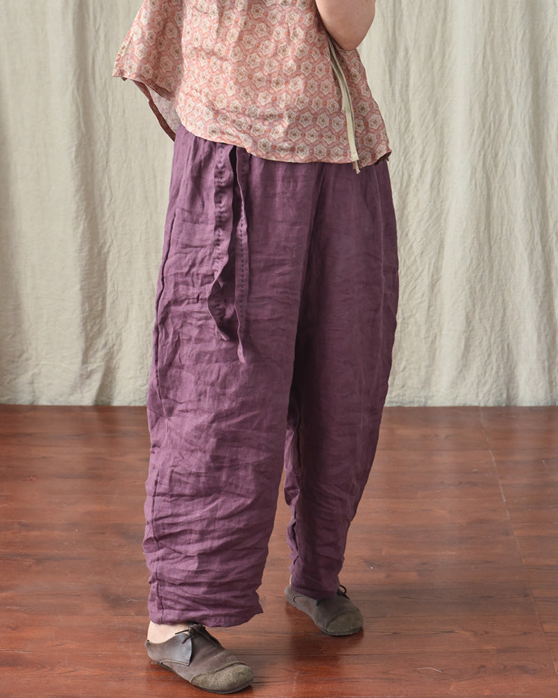 Bohemian Keten Salaş Pantolon