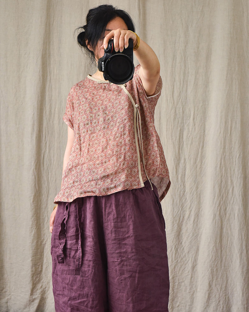 Bohemian Keten Salaş Pantolon