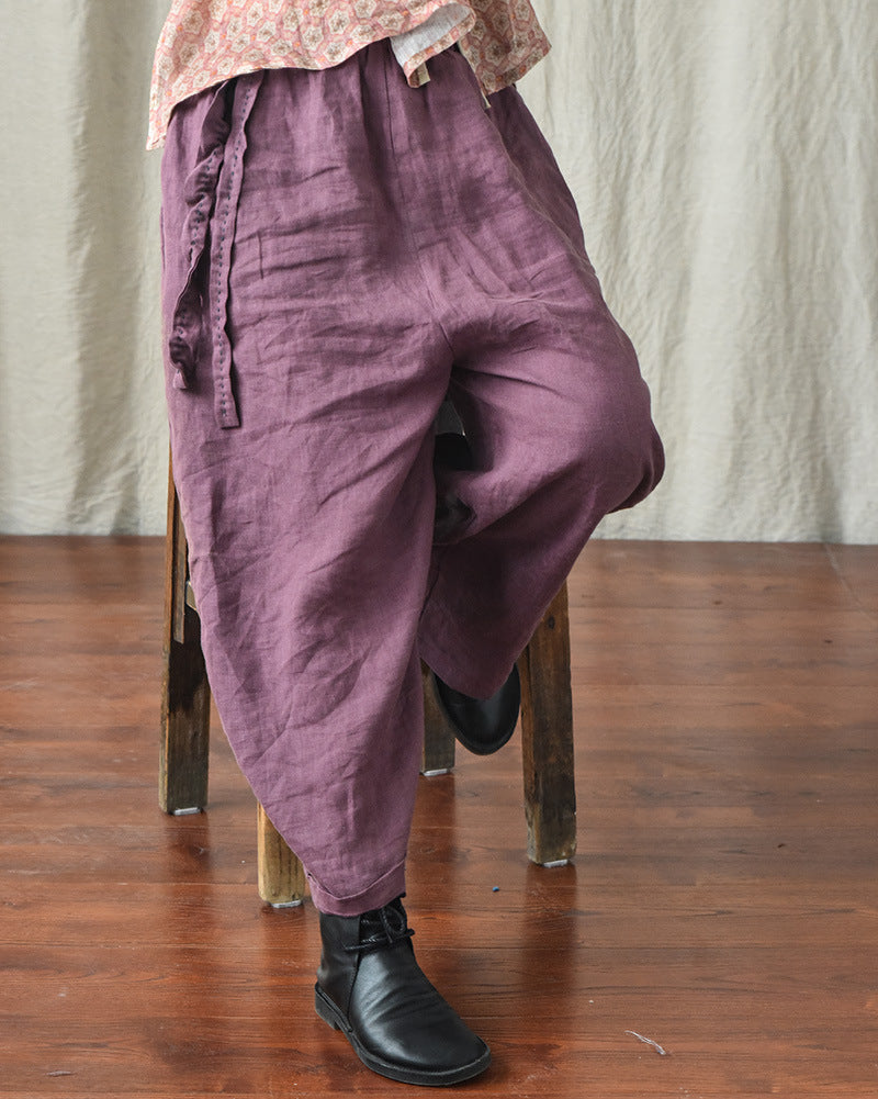 Bohemian Keten Salaş Pantolon