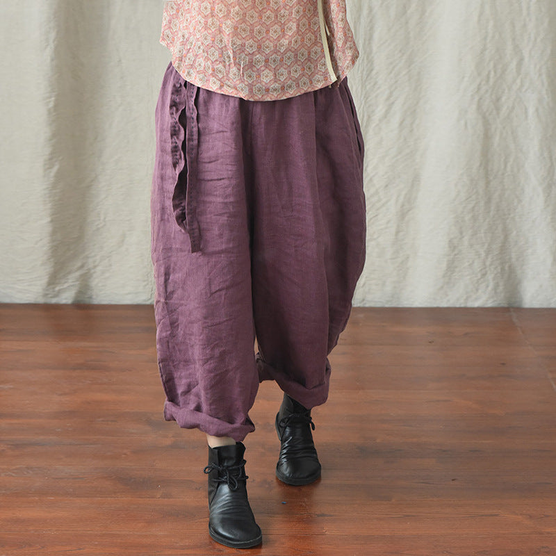 Bohemian Keten Salaş Pantolon
