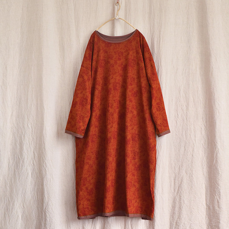 Vintage Blossom Midi Elbise