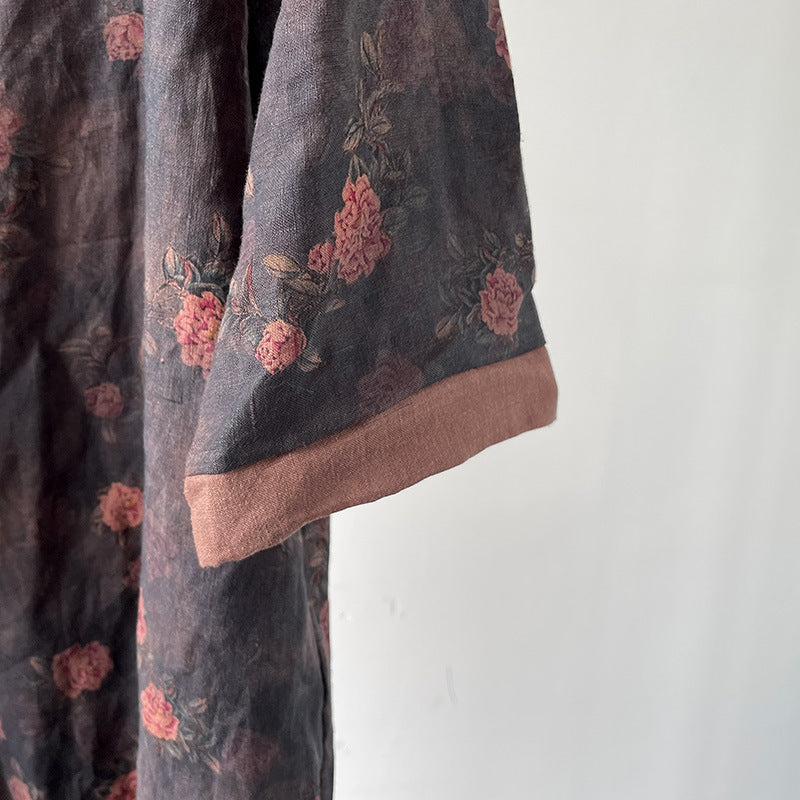 Bohemian Bloom Kimono Elbise