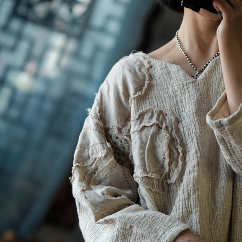 Vintage Patchwork Rami Bluz