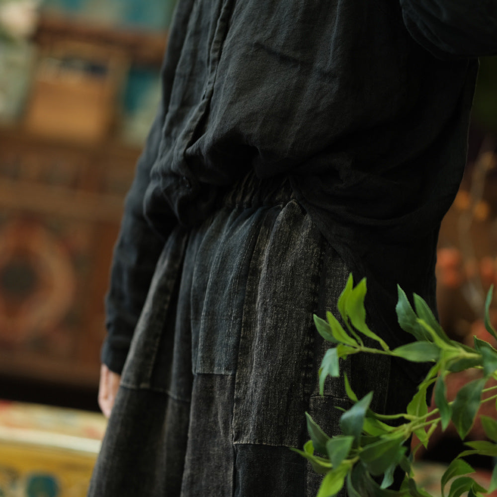 Vintage Patchwork Spring Pantolon