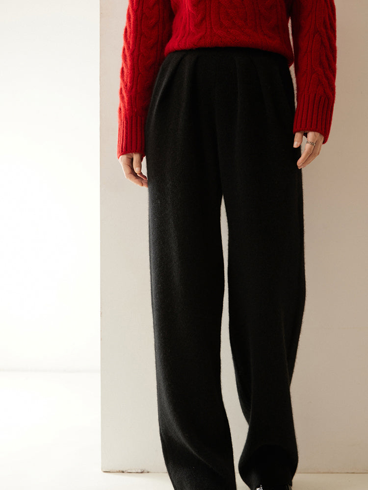Elegant Kaşmir Pileli Pantolon