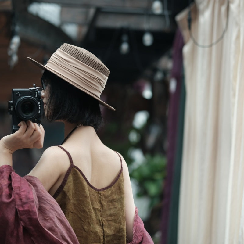 Vintage Bloom Askılı Bluz