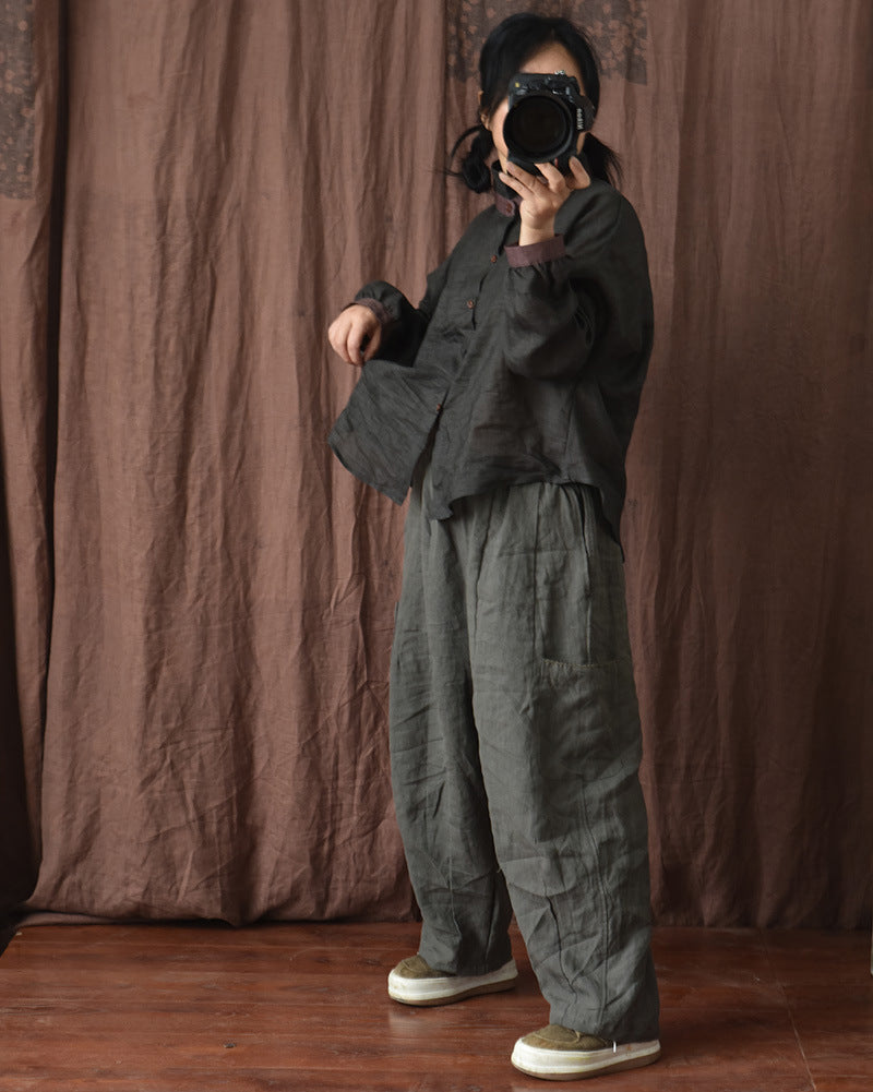 Vintage Comfort Geniş Paça Pantolon
