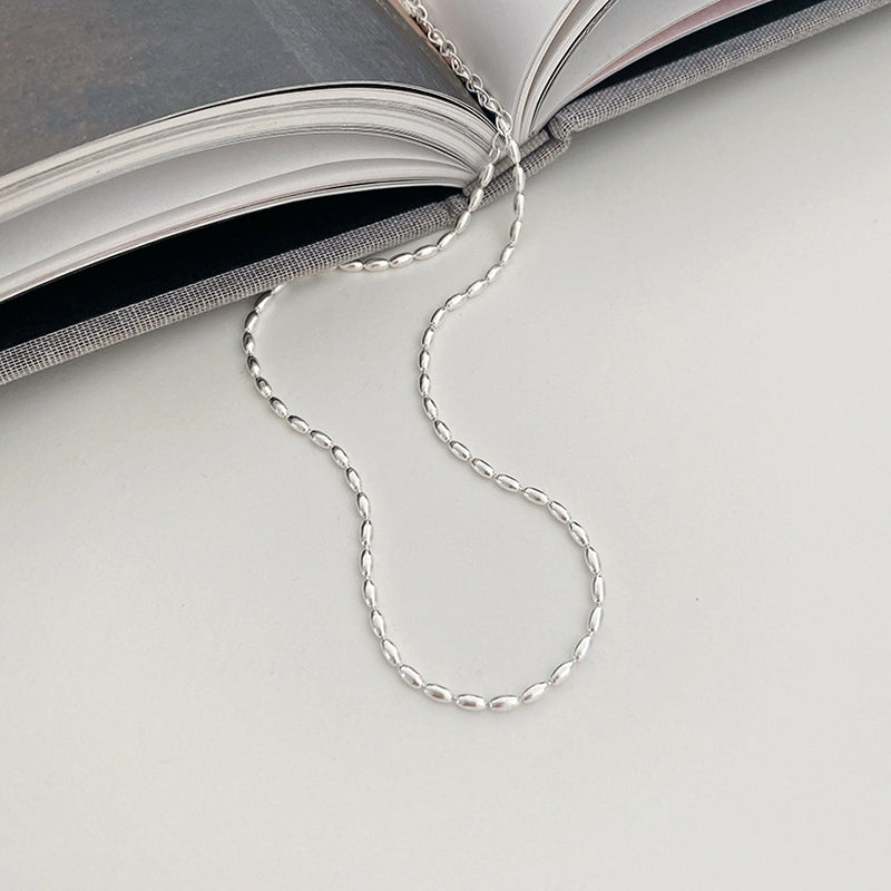Geometrik Boncuk Detaylı Choker 925 Ayar Gümüş