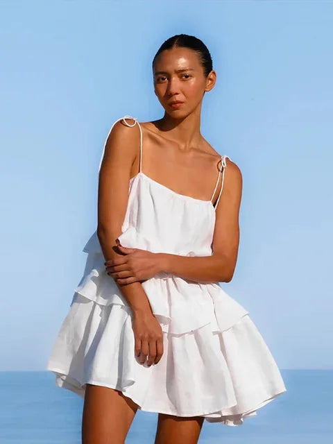 Ruffles Summer Mini Elbise