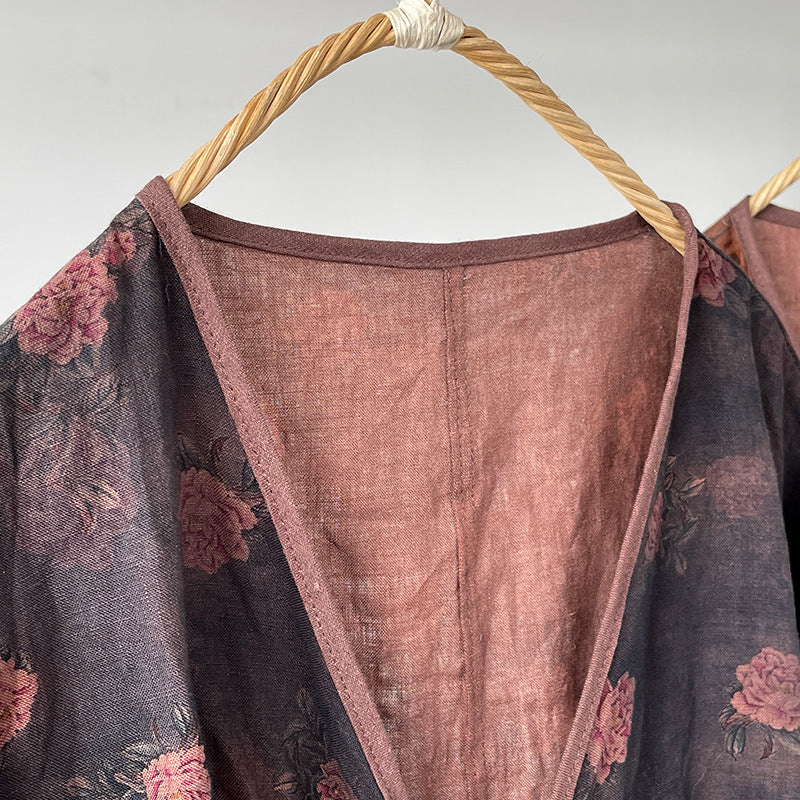 Bohemian Bloom Kimono Elbise