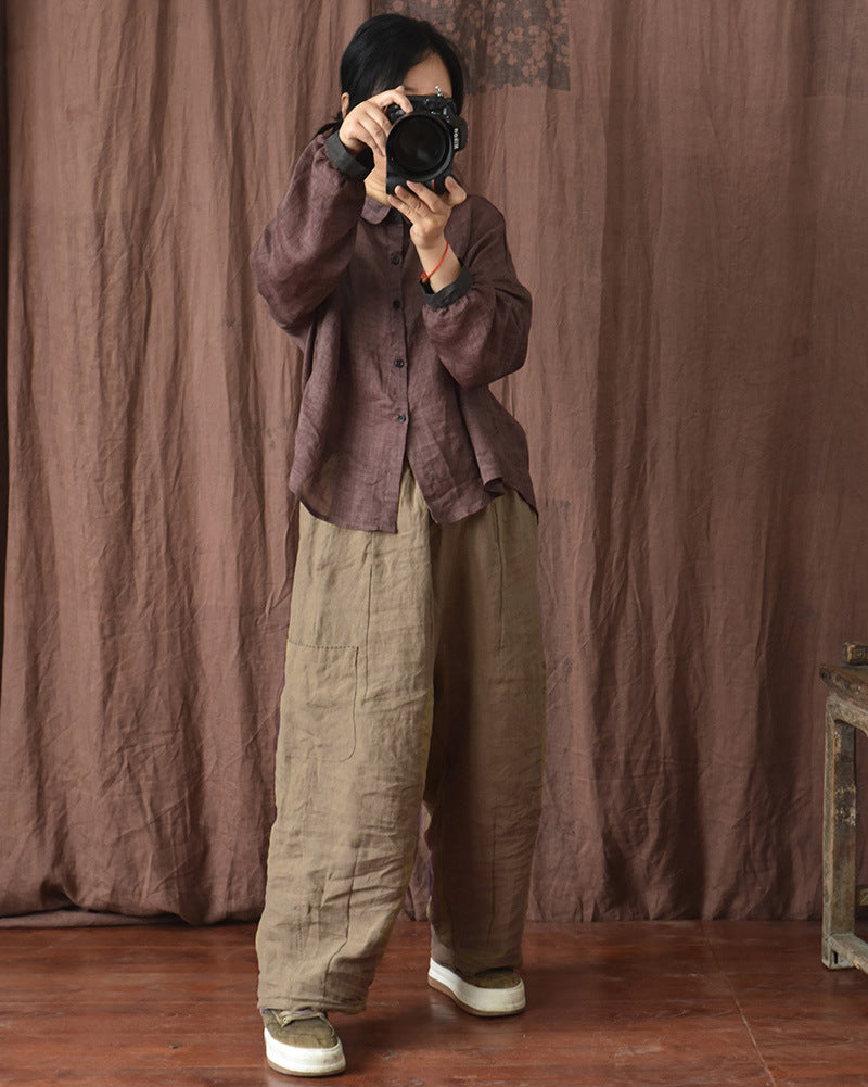 Vintage Comfort Geniş Paça Pantolon