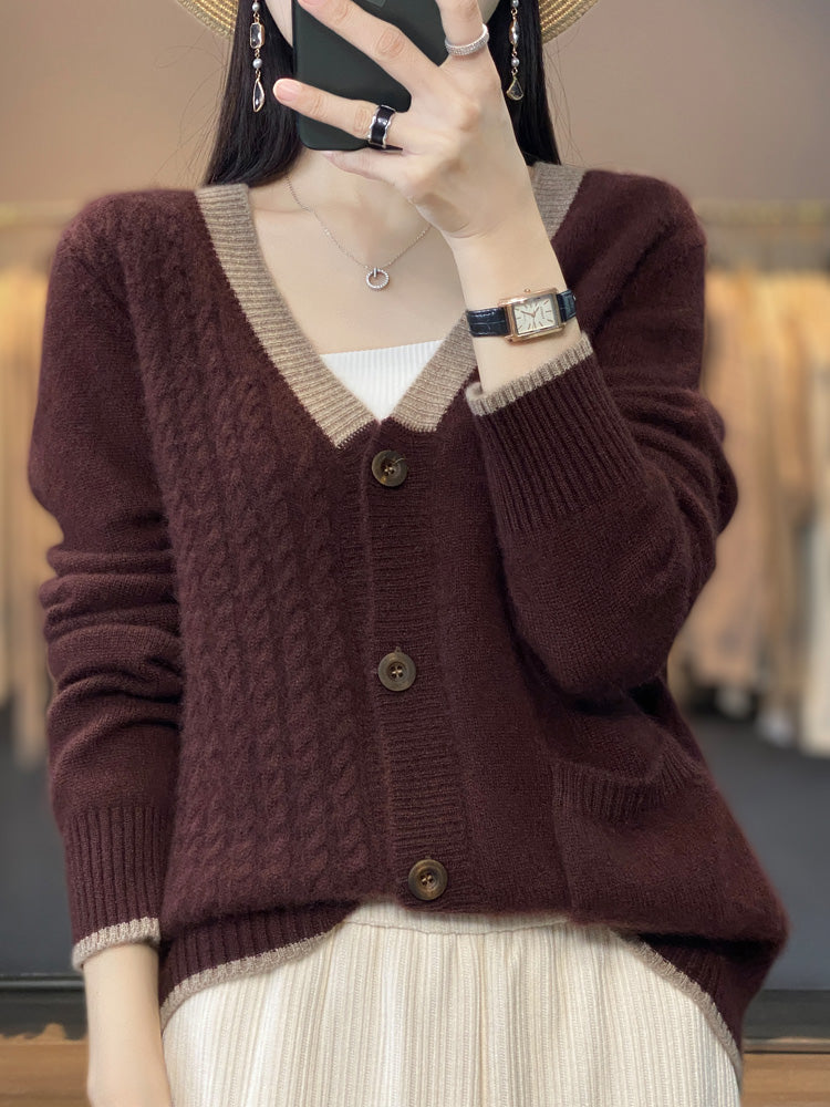Merino V Yaka Hırka
