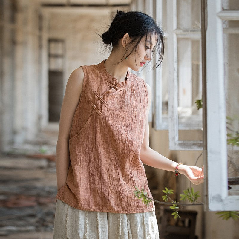 Vintage Cross Keten Bluz