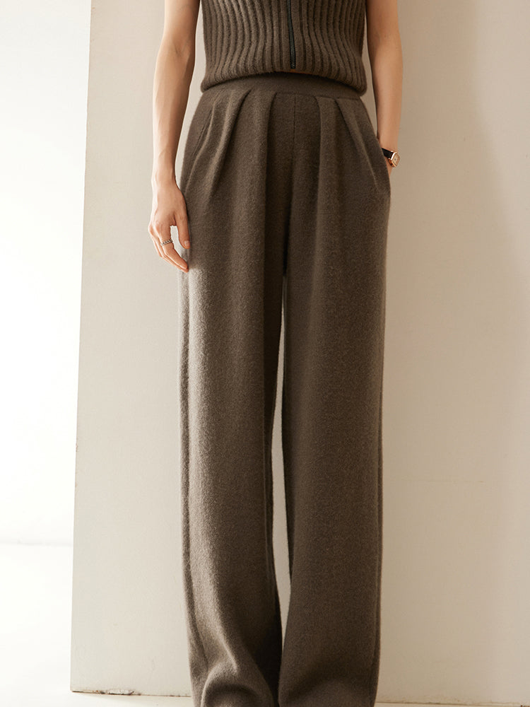 Elegant Kaşmir Pileli Pantolon