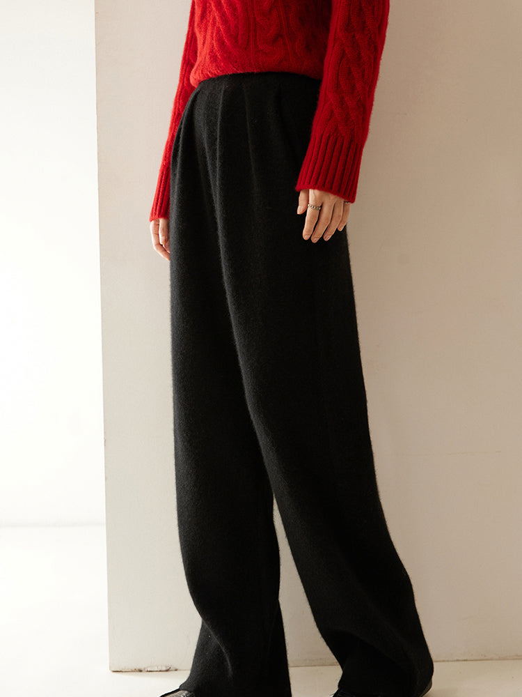 Elegant Kaşmir Pileli Pantolon