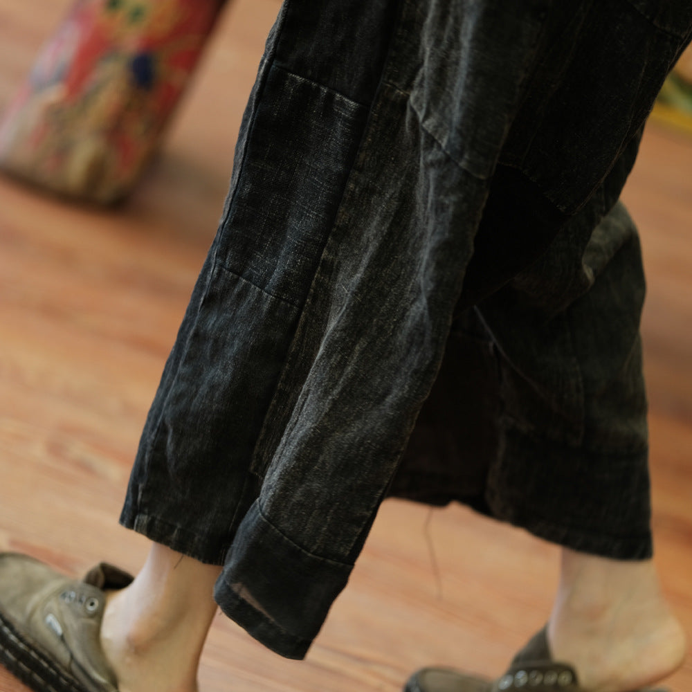 Vintage Patchwork Spring Pantolon