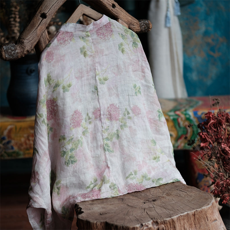 Vintage Floral Wind Bluz