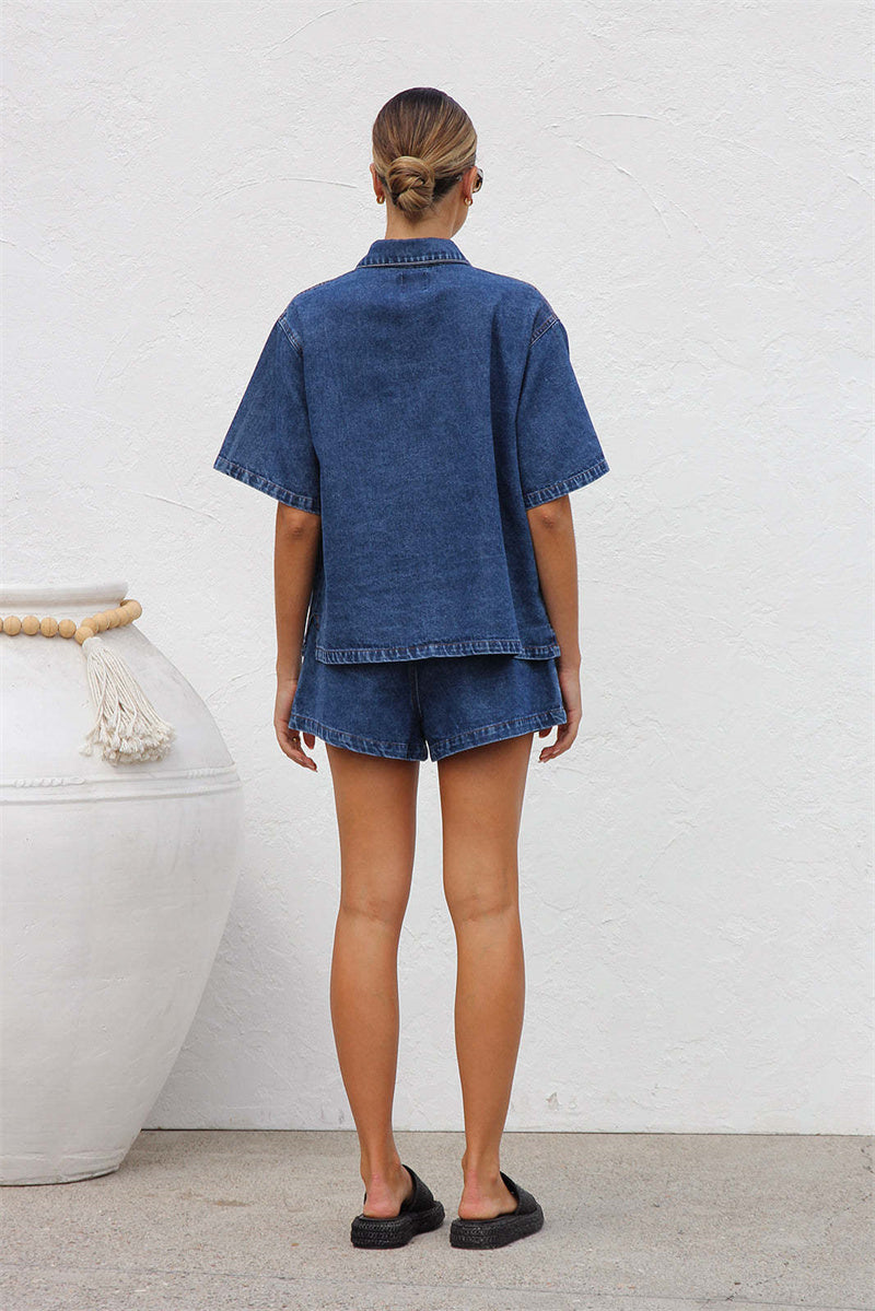 Urban Denim Şort Set