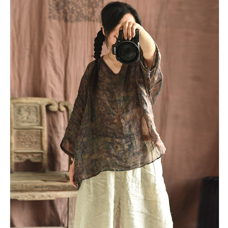 Vintage Mistik Flora Rami Bluz