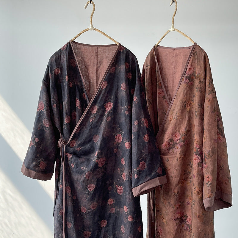 Bohemian Bloom Kimono Elbise