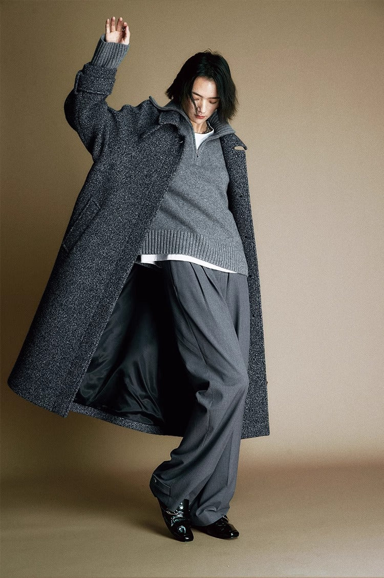 Cozy Zip Wool Triko