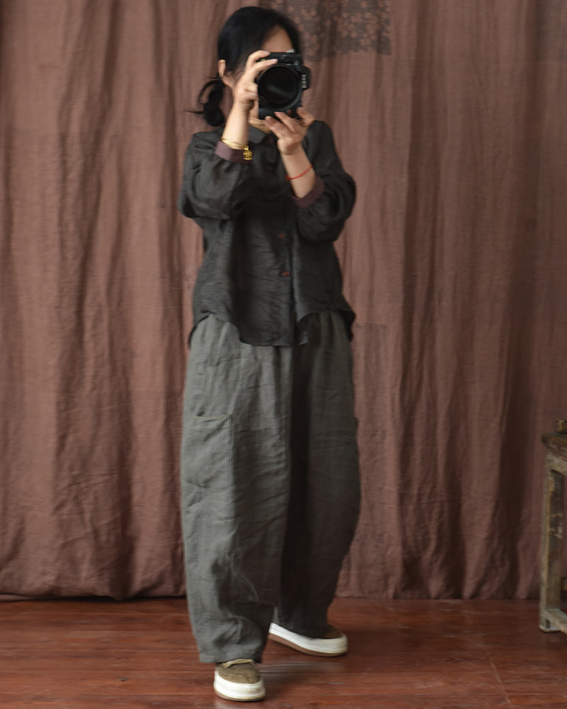 Vintage Comfort Geniş Paça Pantolon