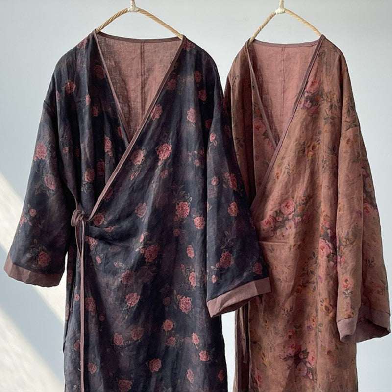 Bohemian Bloom Kimono Elbise