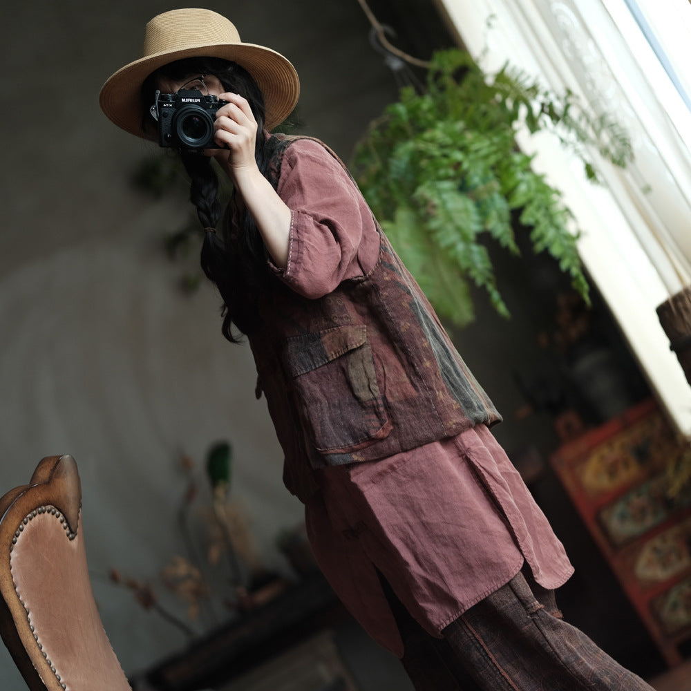 Bohemian Cepli Keten Yelek