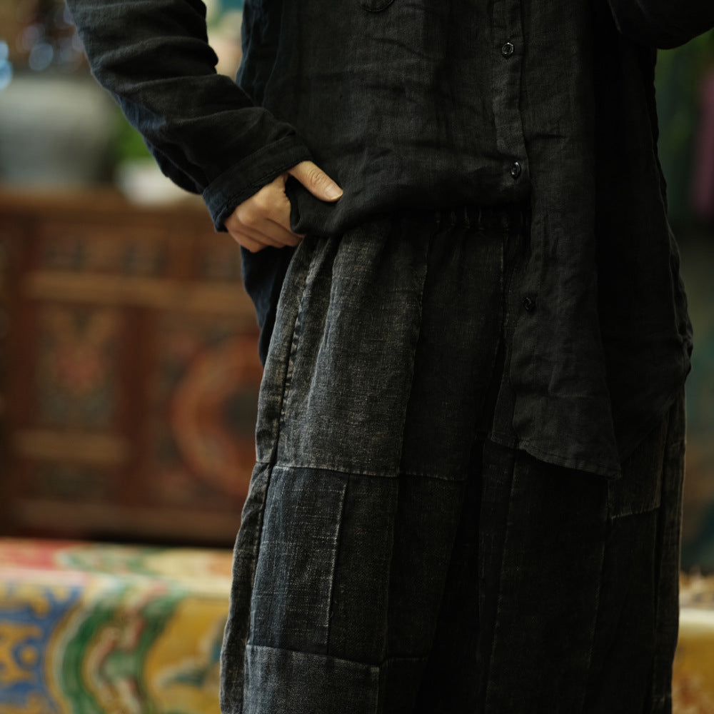 Vintage Patchwork Spring Pantolon