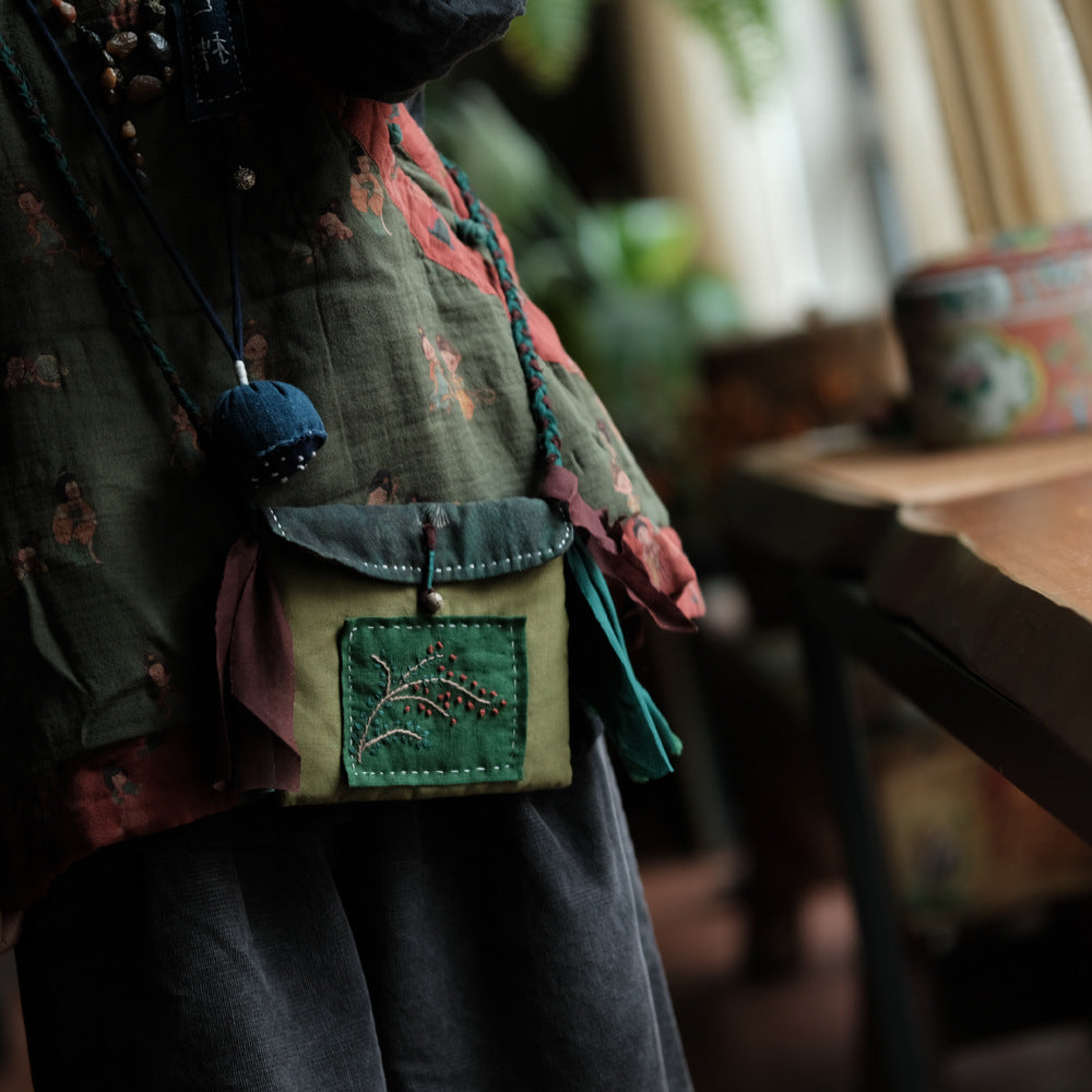 Vintage Tiny Figure Keten Yelek