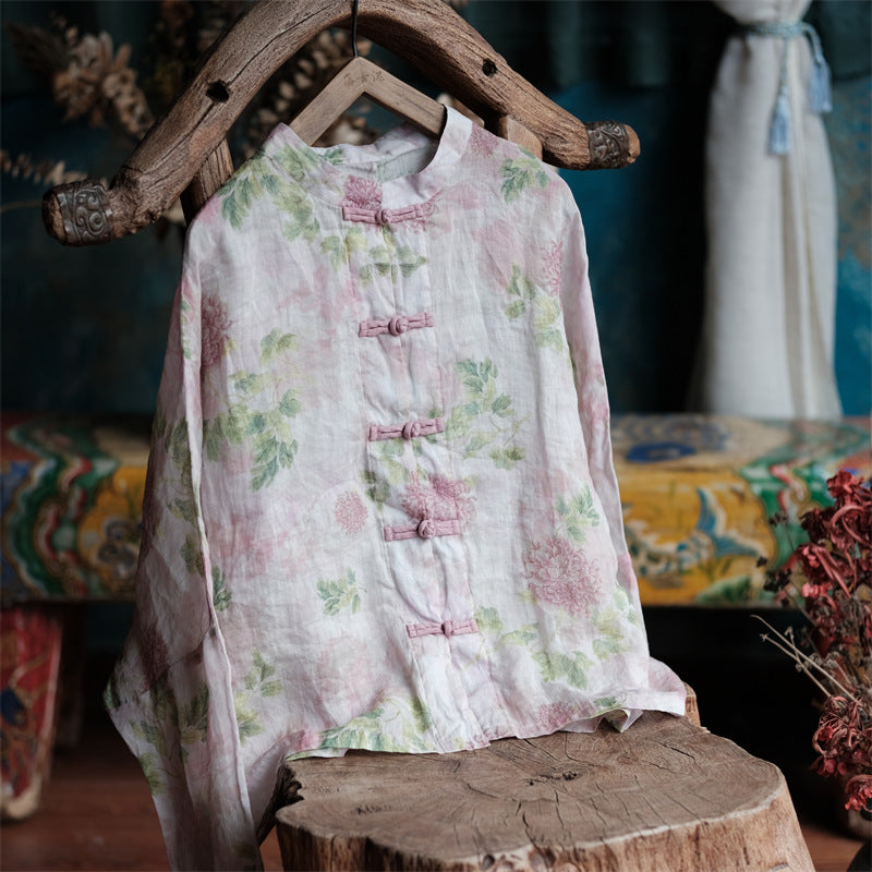 Vintage Floral Wind Bluz
