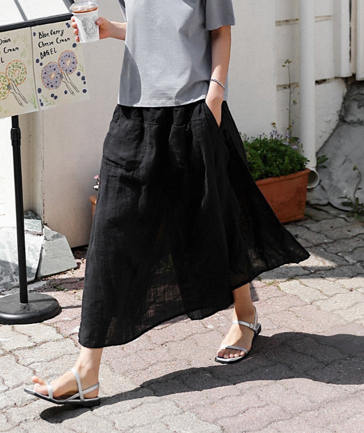 Kyoto %100 Keten Pantolon Etek