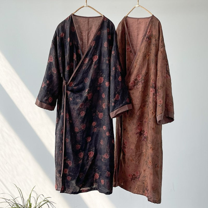 Bohemian Bloom Kimono Elbise