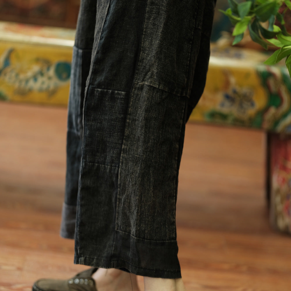 Vintage Patchwork Spring Pantolon