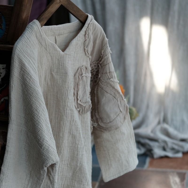 Vintage Patchwork Rami Bluz