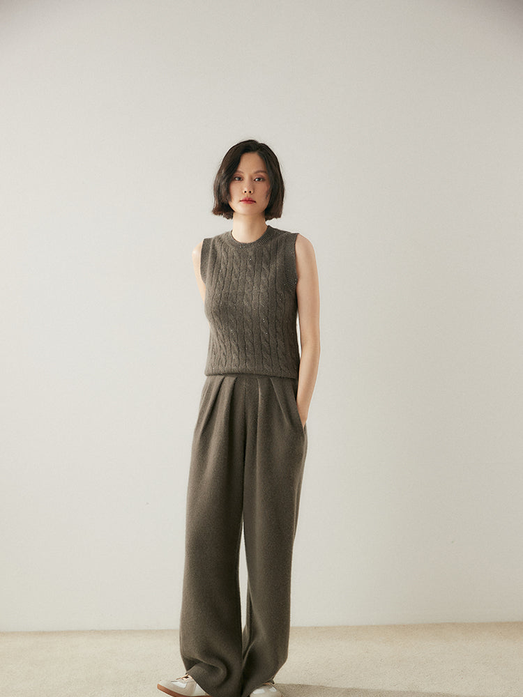 Elegant Kaşmir Pileli Pantolon